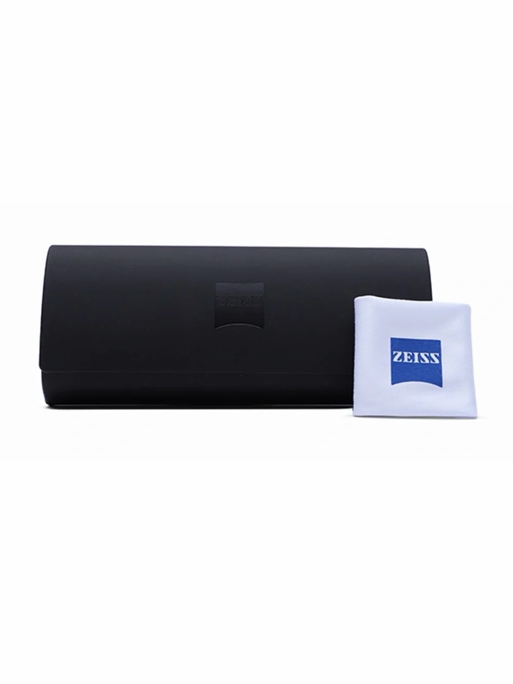 New ZEISS Men's Metal Frame Glasses with Detachable Black/Blue Clip-On Sunglass